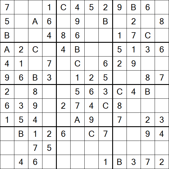 Sudoku 12x12 - Easy