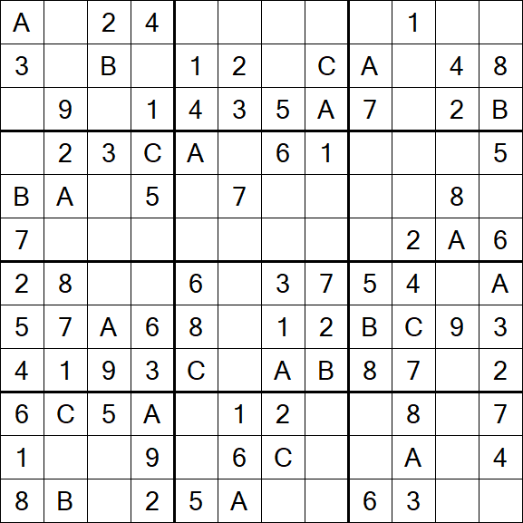 Sudoku 12x12 - Easy
