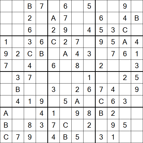 Sudoku 12x12 - Easy