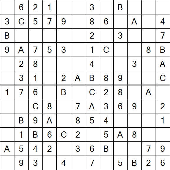 Sudoku 12x12 - Easy