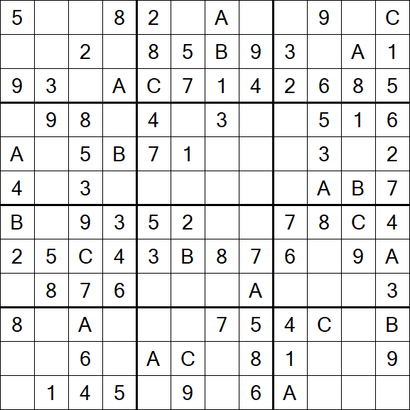 Sudoku 12x12 - Simple