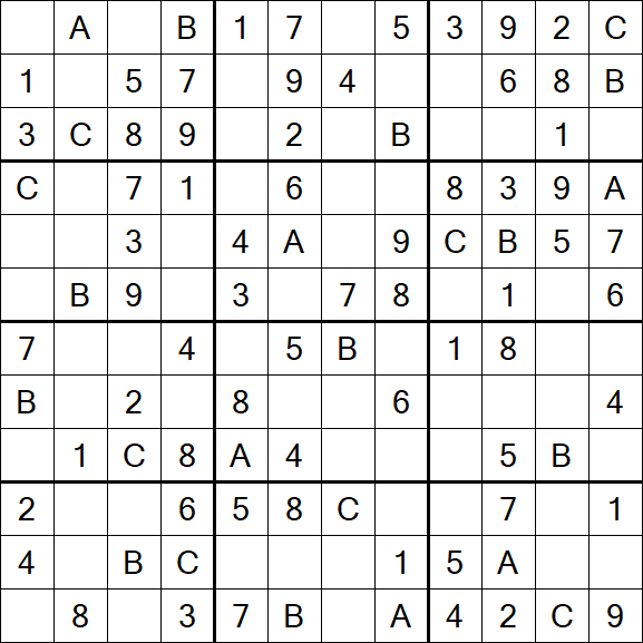 Sudoku 12x12 - Easy