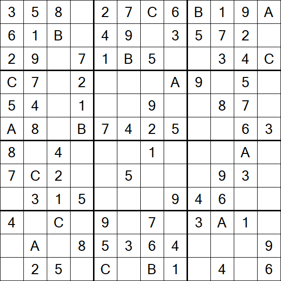 Sudoku 12x12 - Easy