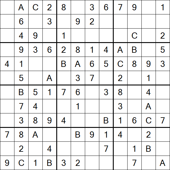 Sudoku 12x12 - Easy