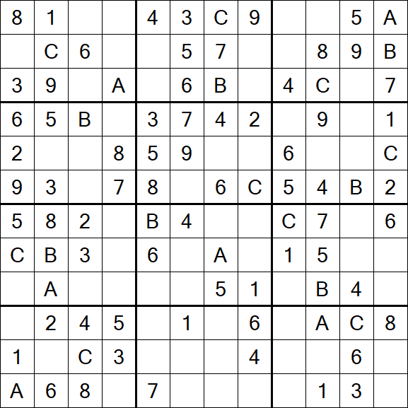 Sudoku 12x12 - Easy