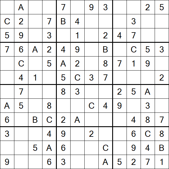 Sudoku 12x12 - Easy
