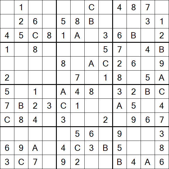 Sudoku 12x12 - Easy