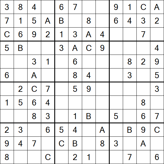 Sudoku 12x12 - Fácil