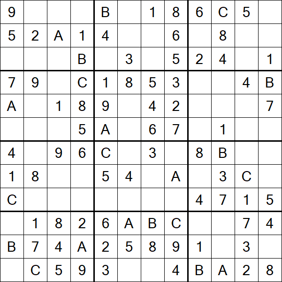 Sudoku 12x12 - Easy