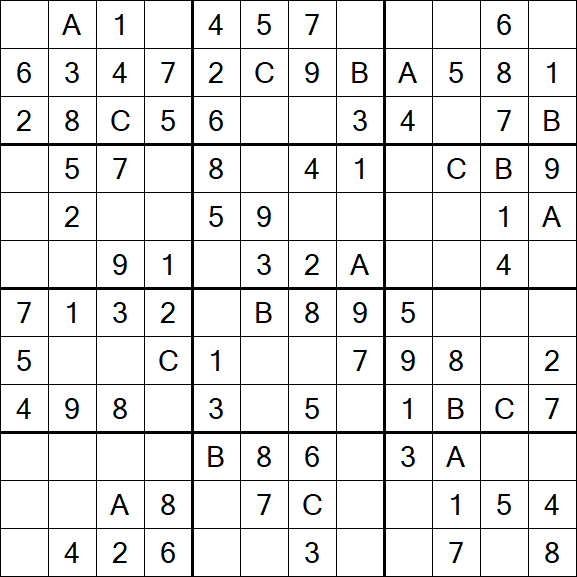 Sudoku 12x12 - Easy