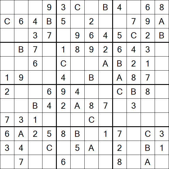 Sudoku 12x12 - Easy