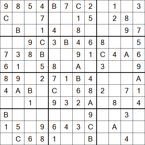 Sudoku 12x12 - Easy