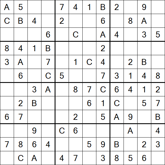 Sudoku 12x12 - Easy