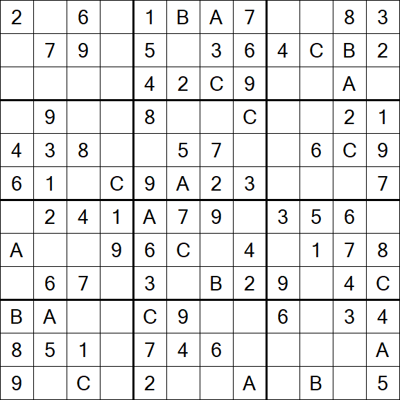 Sudoku 12x12 - Easy