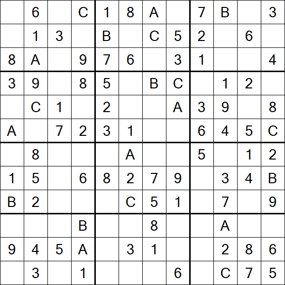 Sudoku 12x12 - Easy