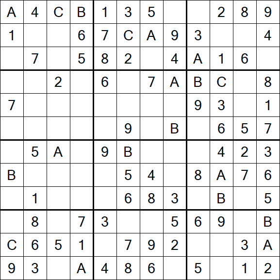Sudoku 12x12 - Easy