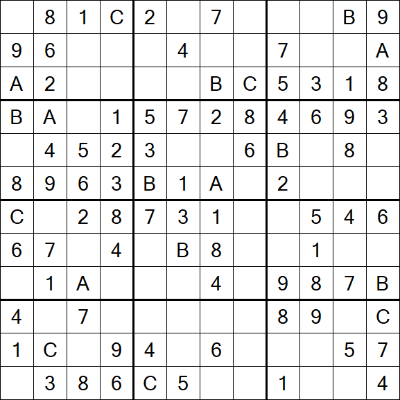 Sudoku 12x12 - Easy