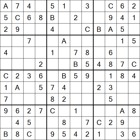 Sudoku 12x12 - Easy