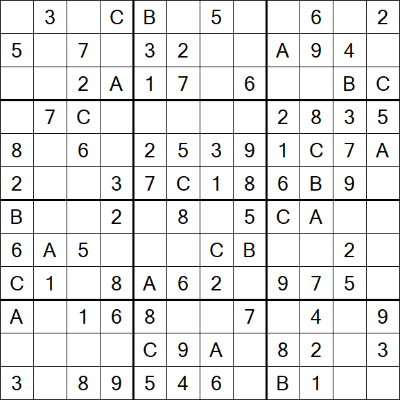 Sudoku 12x12 - Simple