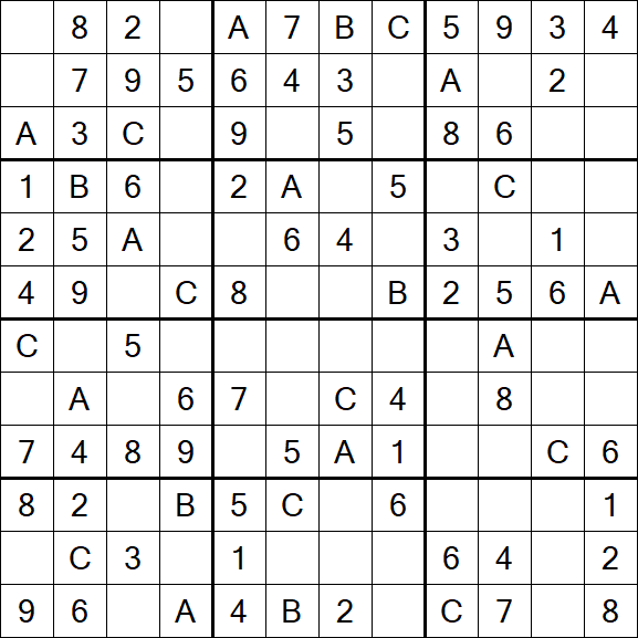 Sudoku 12x12 - Simple