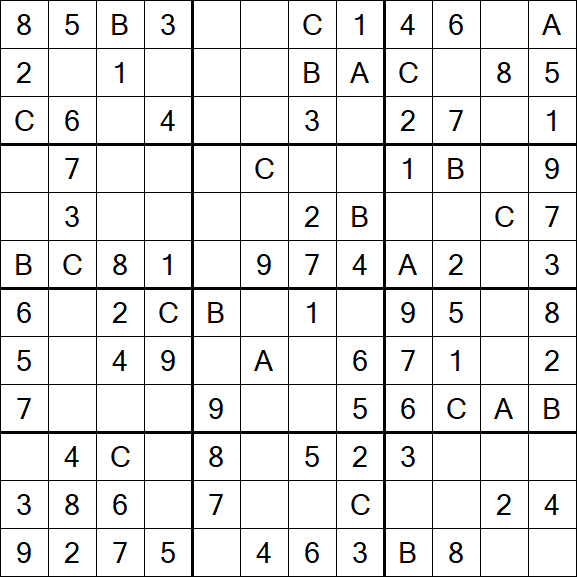 Sudoku 12x12 - Simple