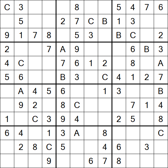 Sudoku 12x12 - Simple