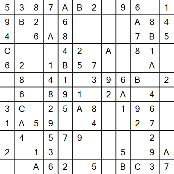 Sudoku 12x12 - Simple