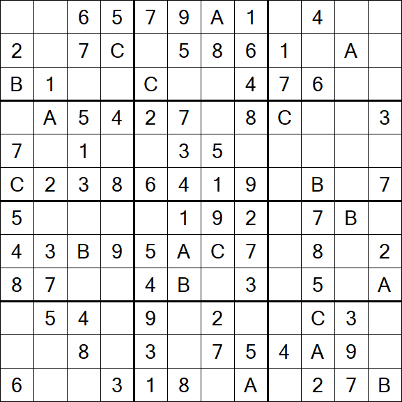 Sudoku 12x12 - Simple