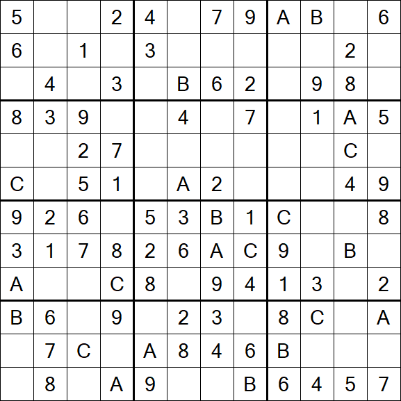Sudoku 12x12 - Simple