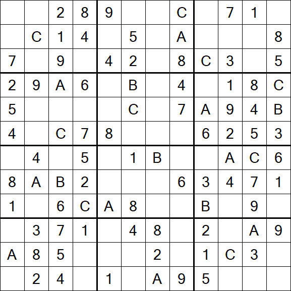 Sudoku 12x12 - Simple