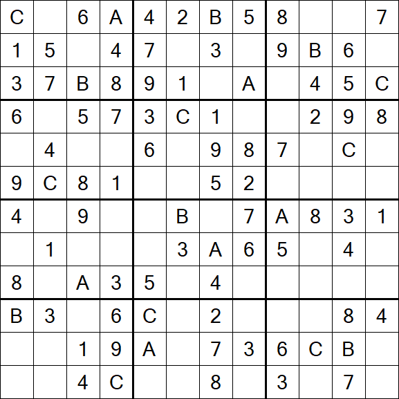 Sudoku 12x12 - Easy