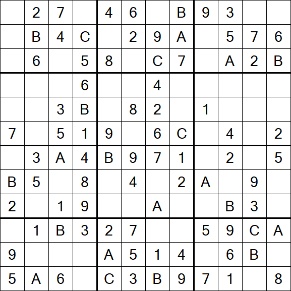 Sudoku 12x12 - Simple