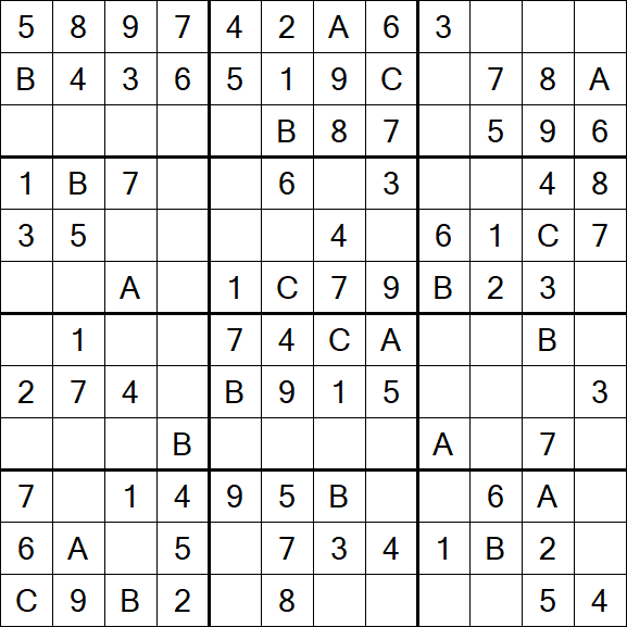 Sudoku 12x12 - Simple