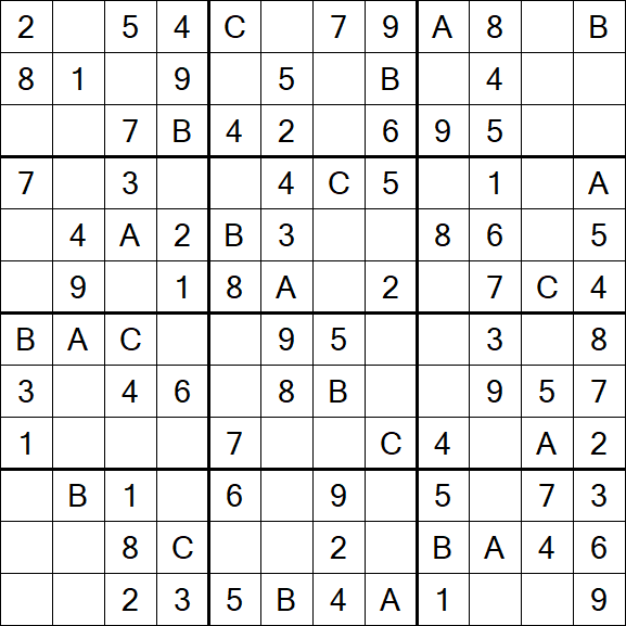 Sudoku 12x12 - Simple