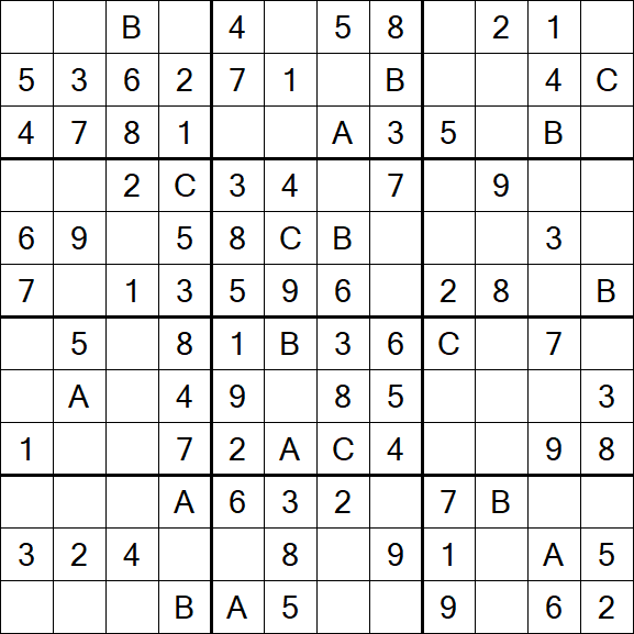 Sudoku 12x12 - Simple
