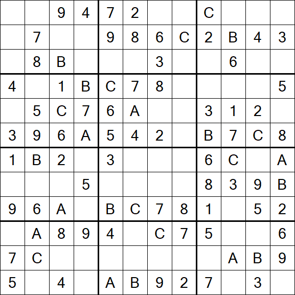Sudoku 12x12 - Simple