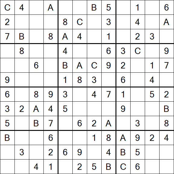 Sudoku 12x12 - Simple