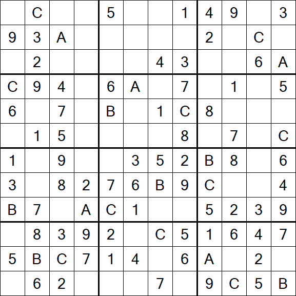 Sudoku 12x12 - Simple