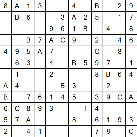 Sudoku 12x12 - Simple