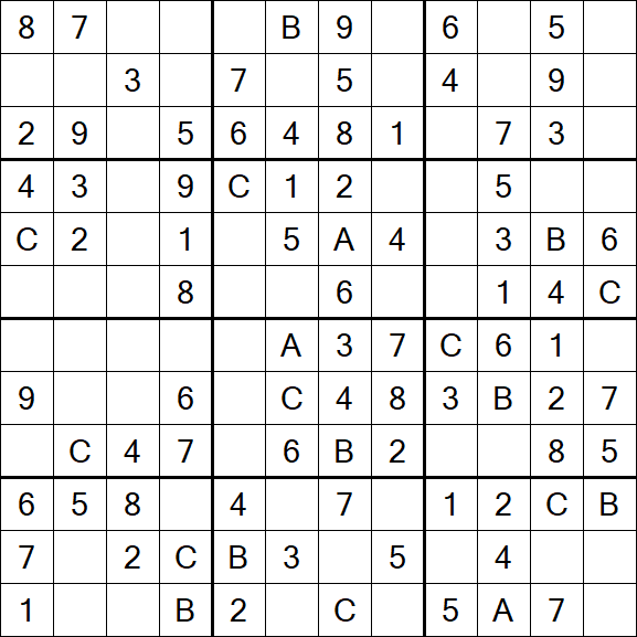 Sudoku 12x12 - Simple