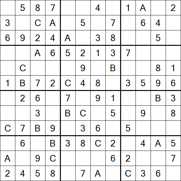 Sudoku 12x12 - Simple