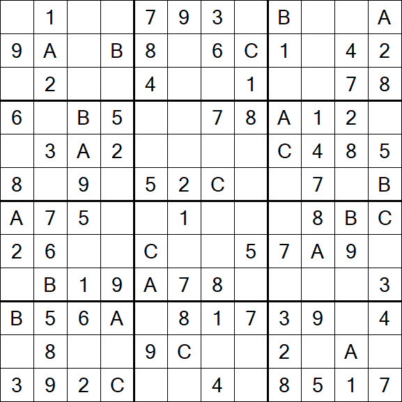 Sudoku 12x12 - Simple