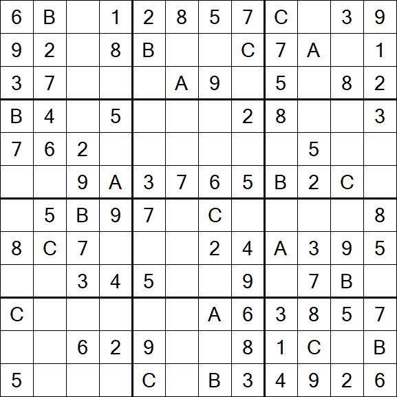 Sudoku 12x12 - Simple