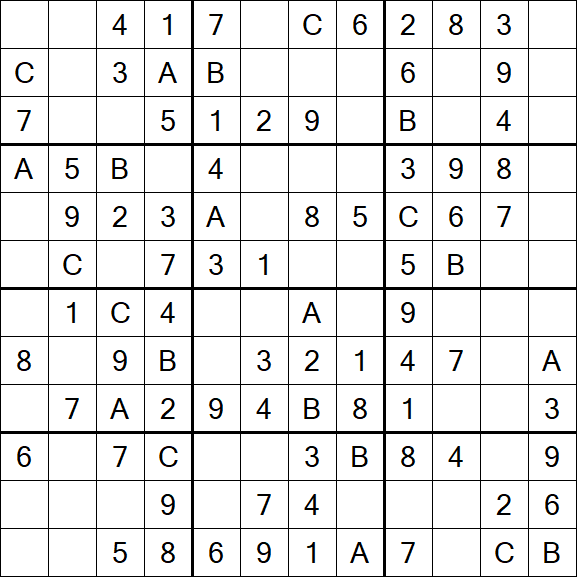 Sudoku 12x12 - Simple