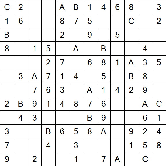 Sudoku 12x12 - Simple