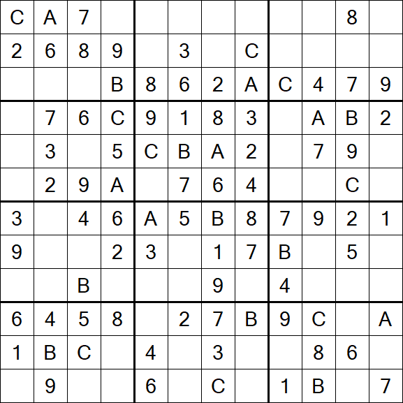 Sudoku 12x12 - Simple