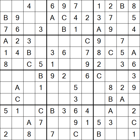 Sudoku 12x12 - Simple