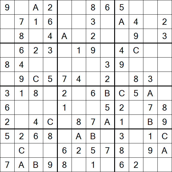 Sudoku 12x12 - Easy