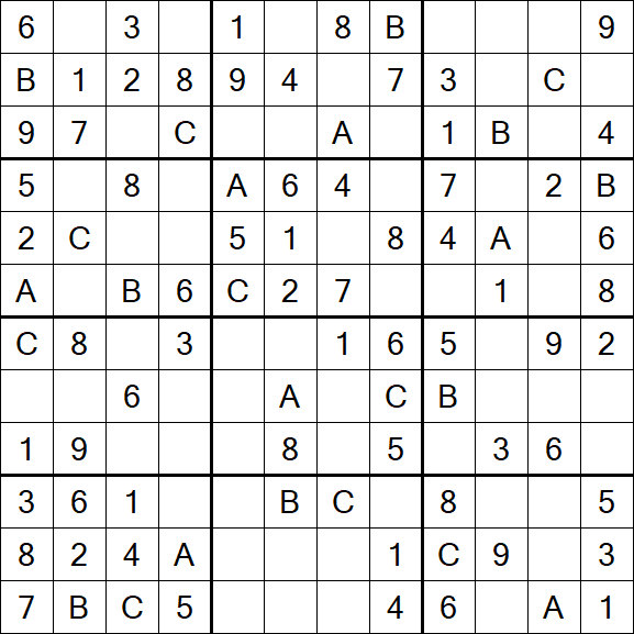Sudoku 12x12 - Simple