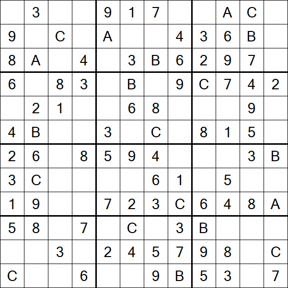 Sudoku 12x12 - Simple